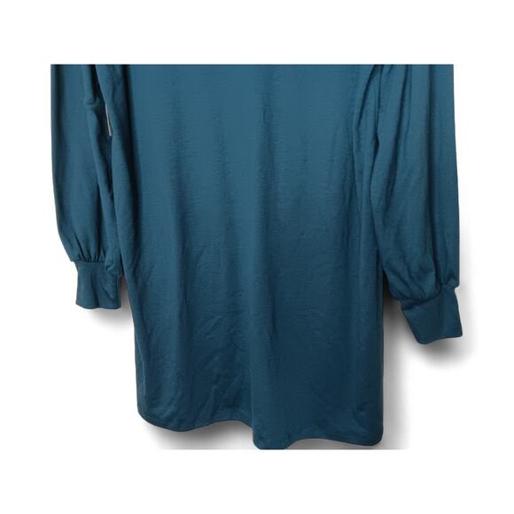 New with Tags Three Dots Moonlit Ocean V-Neck Long Sleeve Tunic Top Size M Blue - Picture 6 of 13